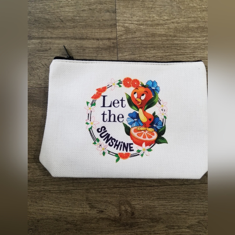 2/$25 Sunshine  Bird Citrus Bird Makeup Bag